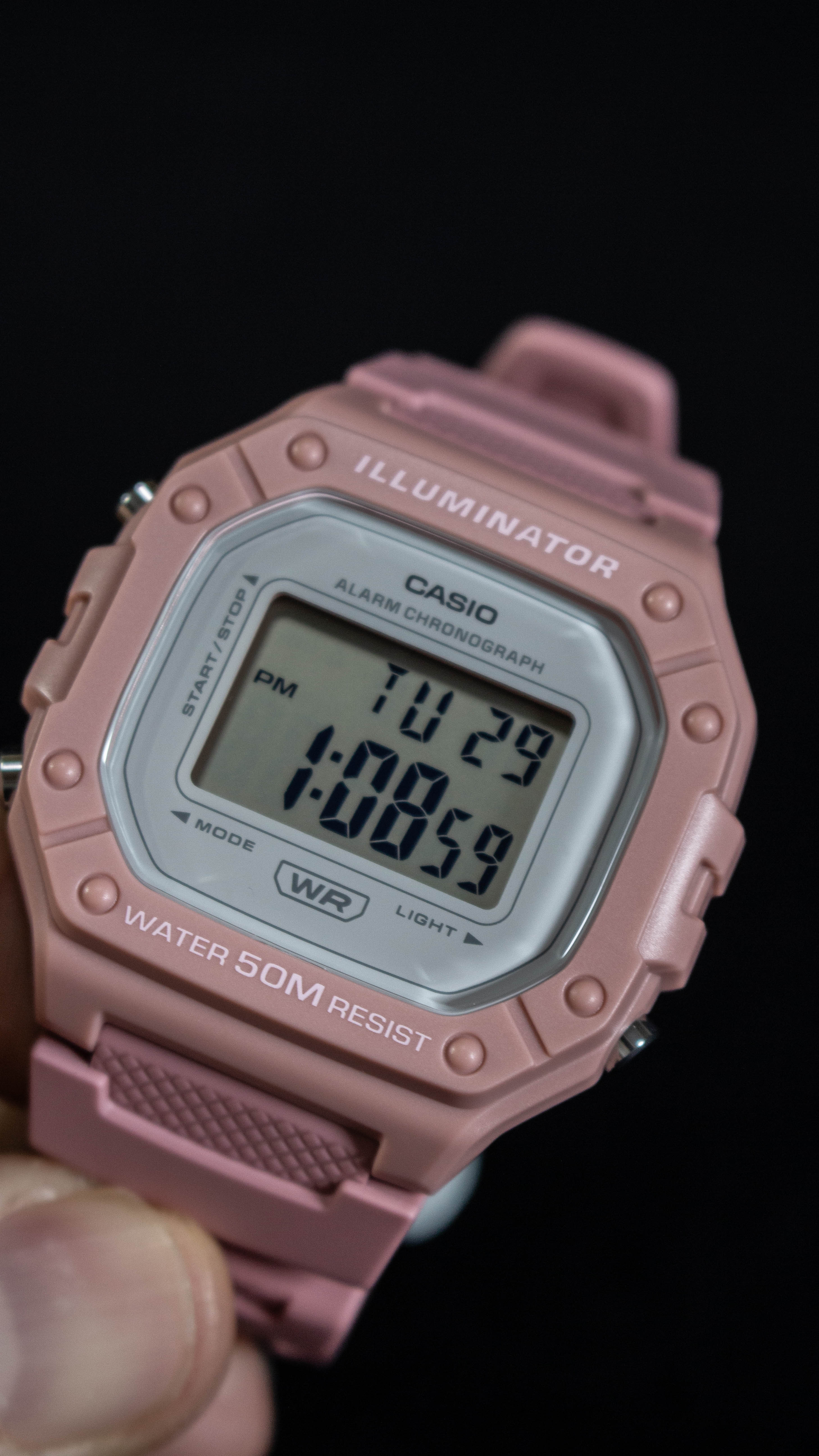 Casio W-218HC-4AVCF Rosa