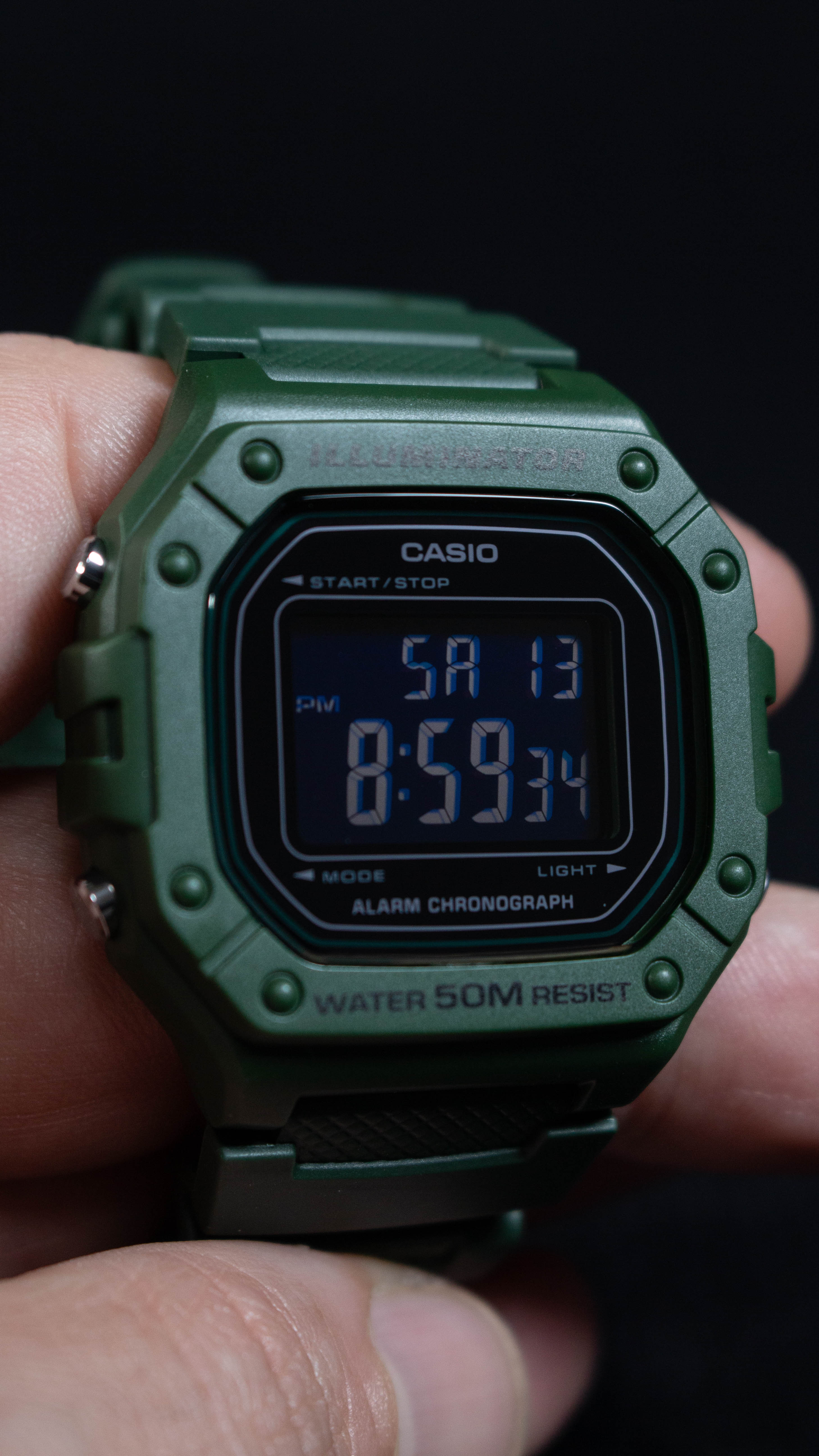Casio W-218H-3BVCF Verde