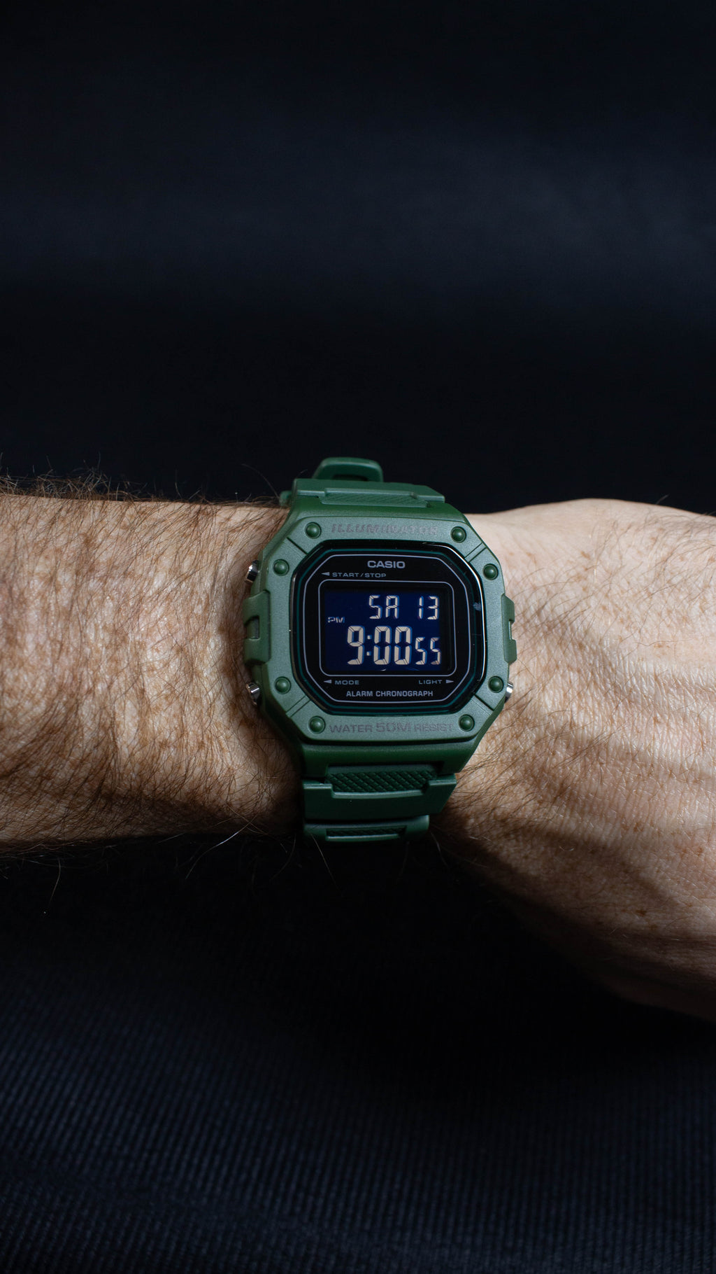 Casio W-218H-3BVCF Verde