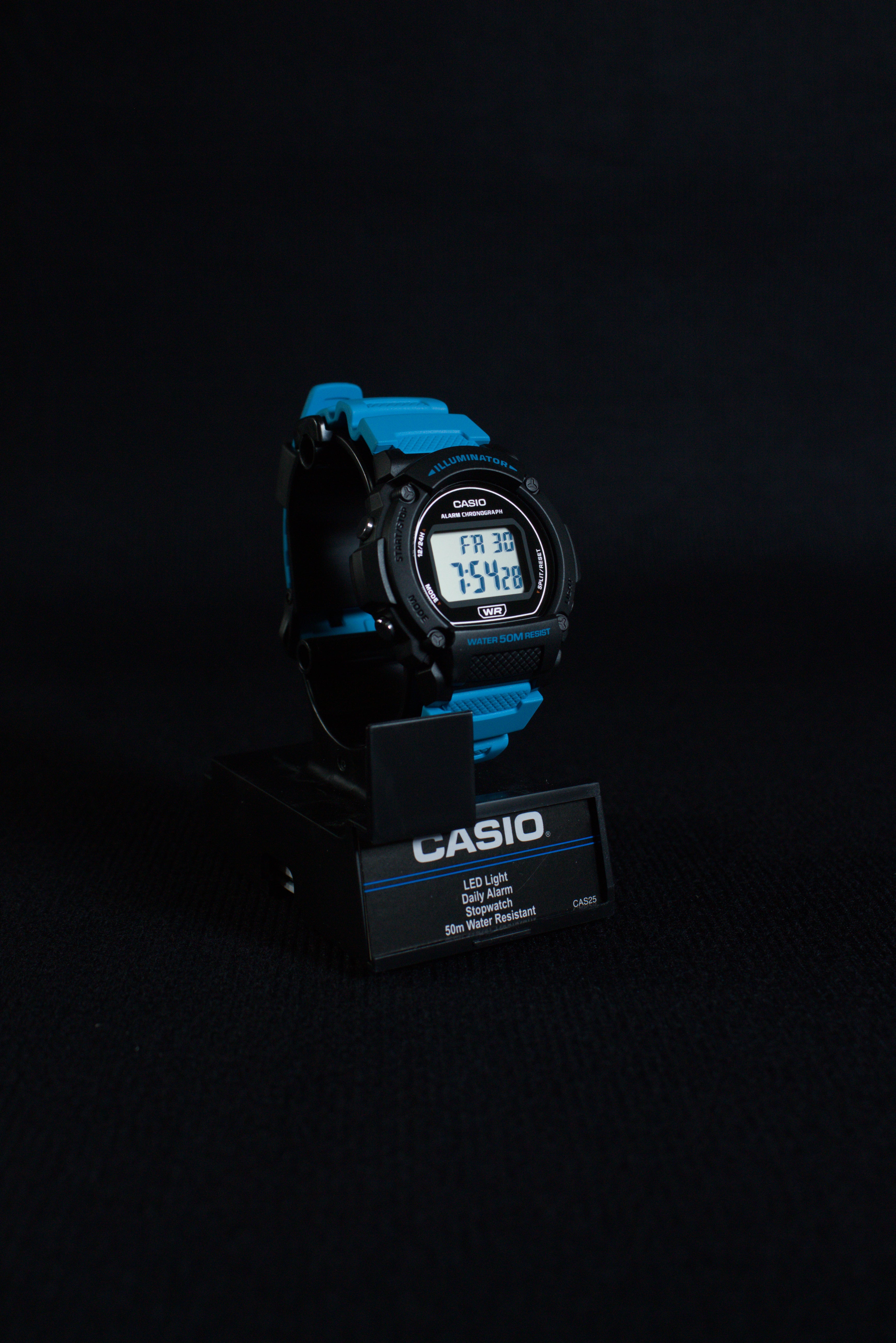 Casio W219H-2A2V Pulsa Azul