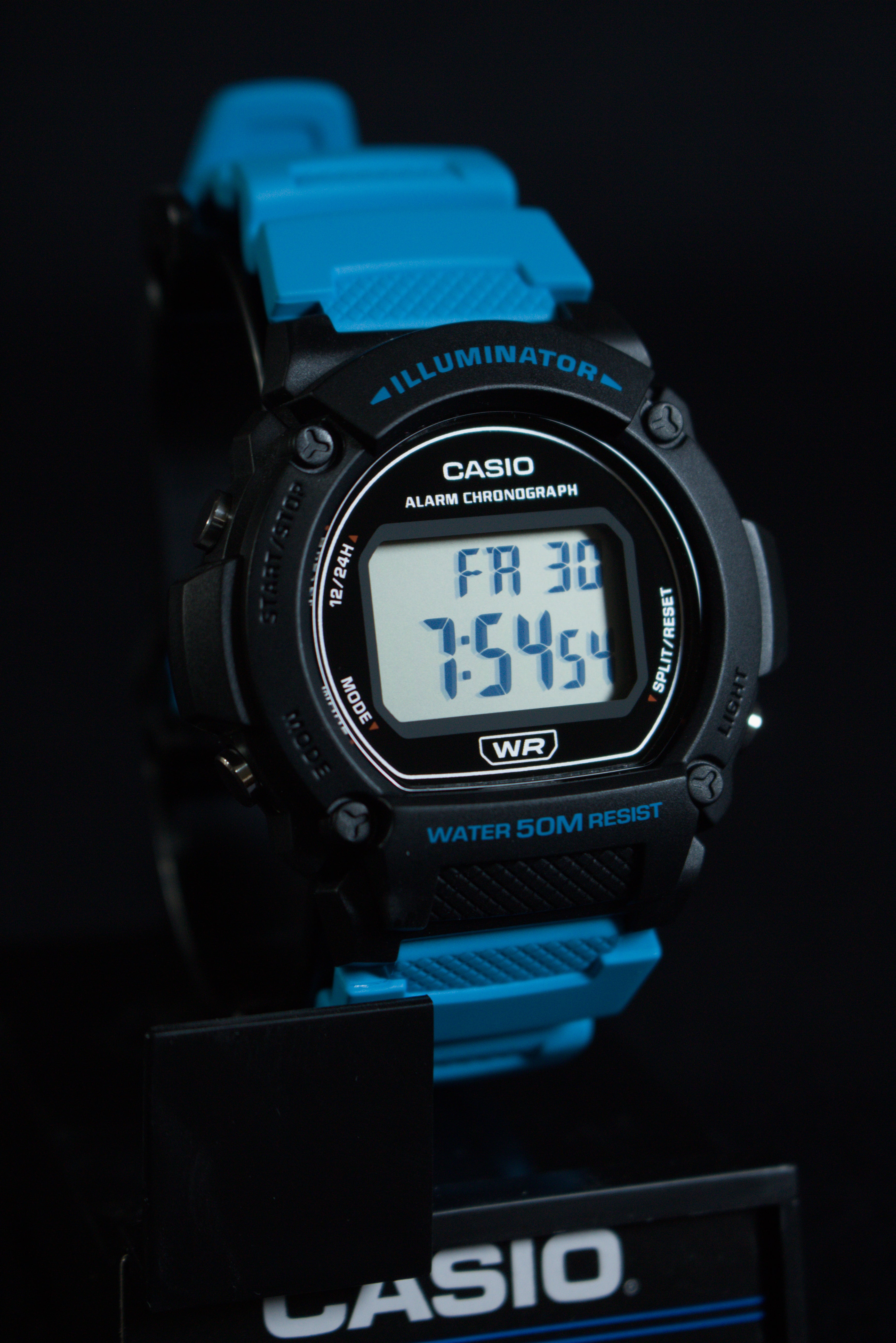 Casio W219H-2A2V Pulsa Azul