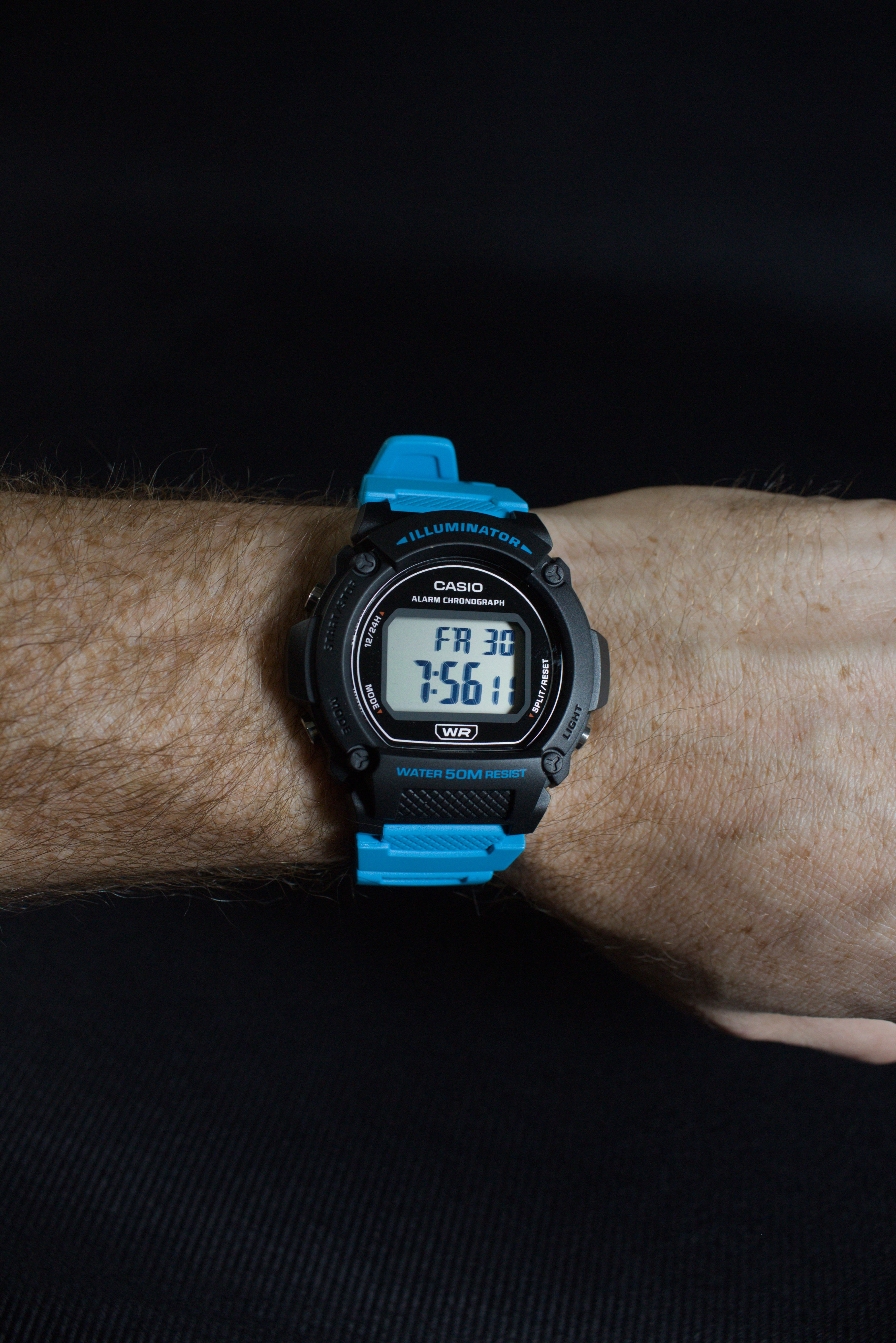 Casio W219H-2A2V Pulsa Azul